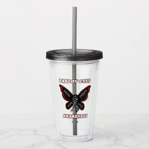 Butterfly/Awareness... Tarlov Cyst Take Away Mugg