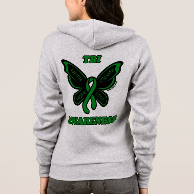 Butterfly/Awareness...TBI T Shirt (Baksida)