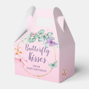 Butterfly Baby Shower Eucalyptus Rosa Presentaskar