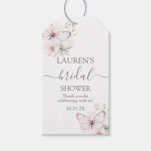 Butterfly Baby Shower Girl Gift Märkre Presentetikett