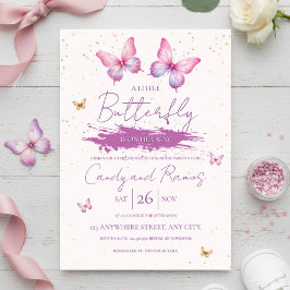 Butterfly Baby Shower Invitation Inbjudningar