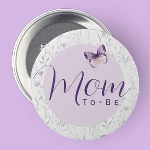 Butterfly Baby Shower Mamma ska vara Knapp
