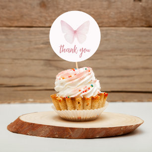 "Butterfly Baby Shower Stickers" Runt Klistermärke