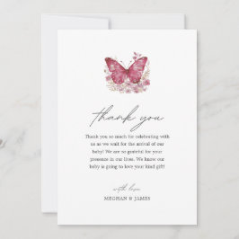 Butterfly Baby Shower - tackkort Tack Kort
