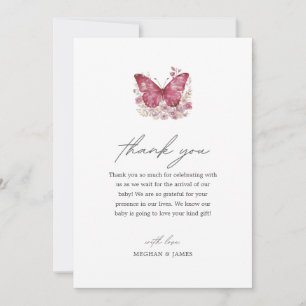 Butterfly Baby Shower - tackkort Tack Kort