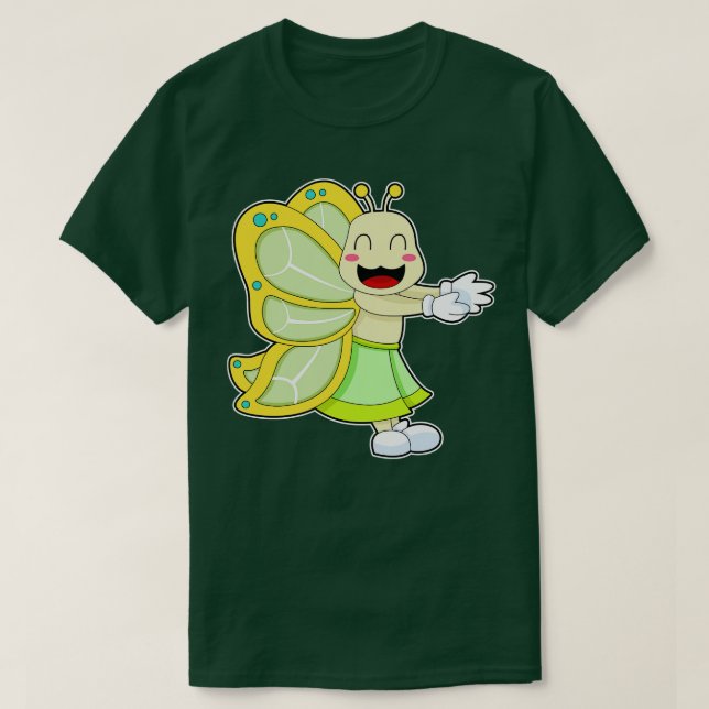Butterfly Ballerina Ballet Dance T Shirt (Design framsida)