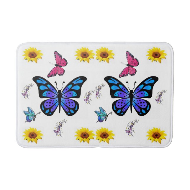 Butterfly Bathroom Bathmat Badrumsmatta (Framsidan)