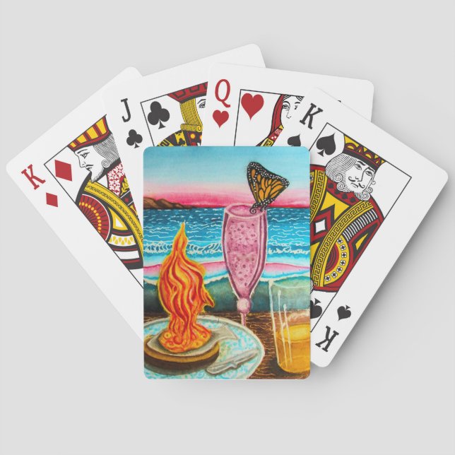 Butterfly Beach Rendezvous Casinokort (Baksidan)