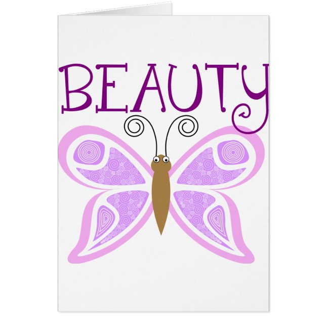 Butterfly Beauty Hälsningskort (Framsidan)