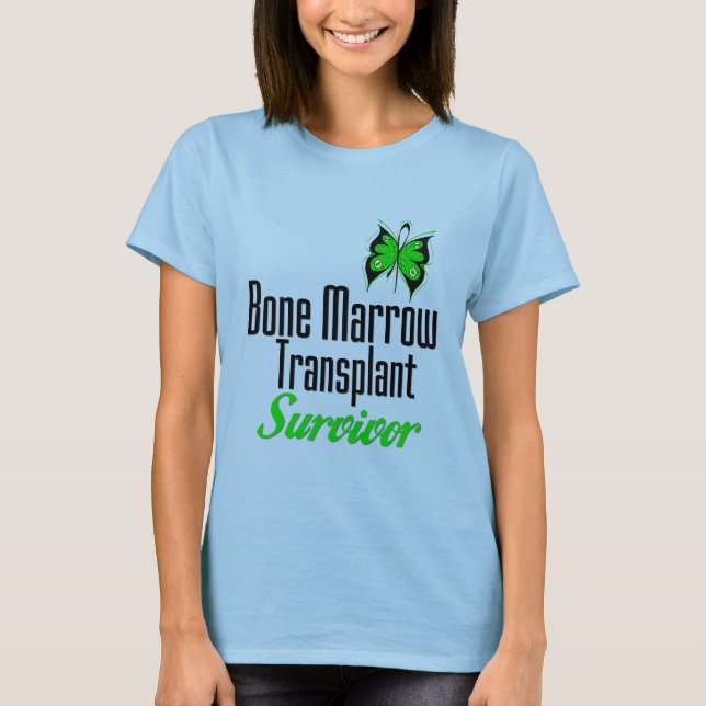 Butterfly - benmärgstransplant Survivor T Shirt (Framsida)