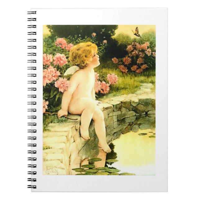BUTTERFLY Bessie Pease Gutmann Art Anteckningsbok (Framsidan)