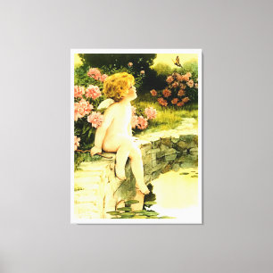 BUTTERFLY Bessie Pease Gutmann Art Canvastryck
