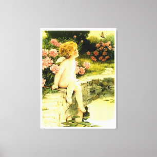BUTTERFLY Bessie Pease Gutmann Art Canvastryck