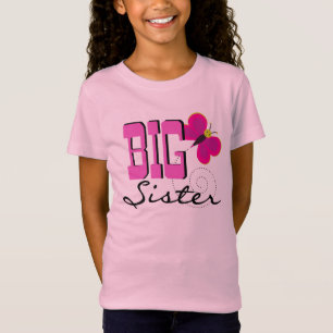 Butterfly Big Sister Tee Shirt
