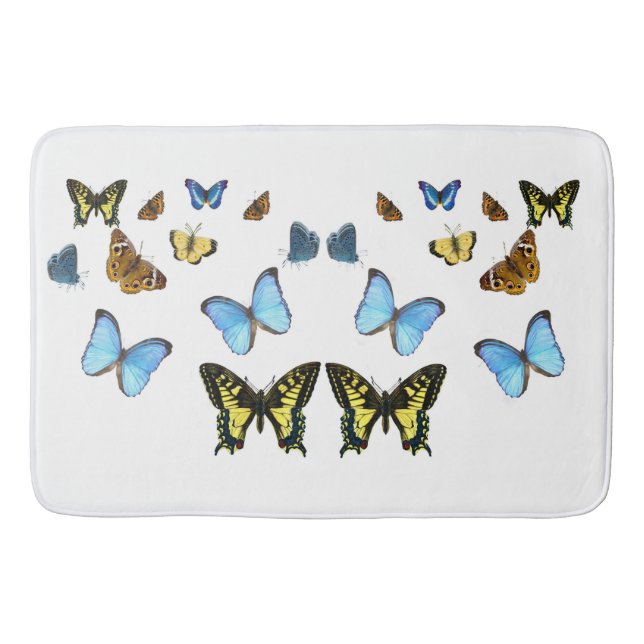 Butterfly-bild för Stor-Bath-Mat Badrumsmatta (Framsidan)