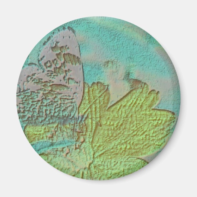 Butterfly Bild Magnet (Framsidan)