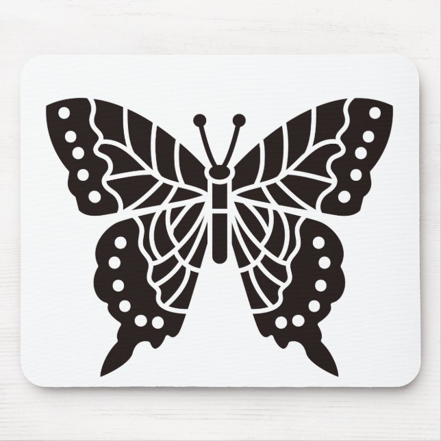 Butterfly Black and White Musmatta (Framsidan)