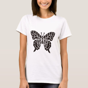 Butterfly Black and White T Shirt