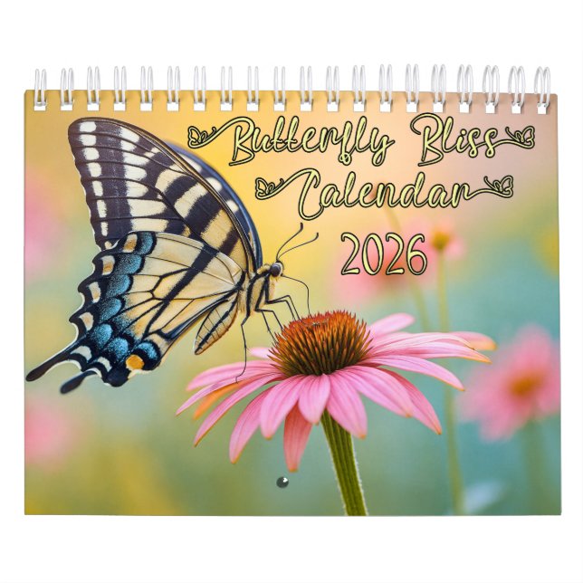 Butterfly Bliss Calendar 2026 Kalender (Omslag)