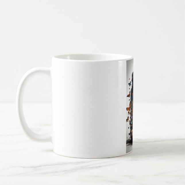 Butterfly Bliss Ceramic Mugg" Kaffemugg (Vänster)