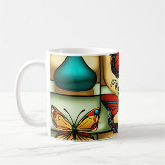 Butterfly Bliss - Colorful Coffee Cup-design Kaffemugg