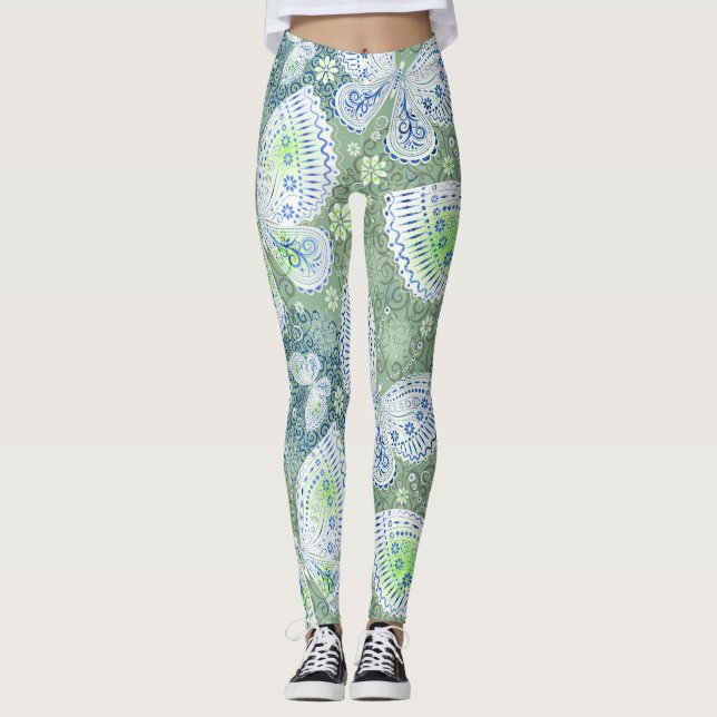"Butterfly Bliss Leggings" Leggings (Framsida)
