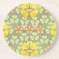 Butterfly Blommigt Botanical Art nouveau