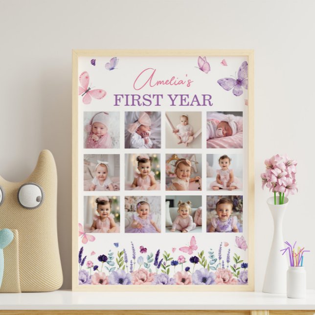 Butterfly-Blommigten första året - Poster av fotmi (Skapare uppladdad)