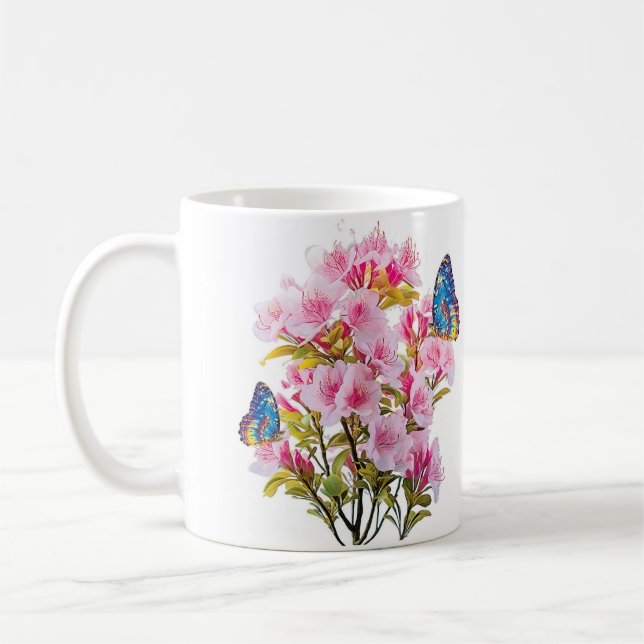 Butterfly Blooms Coffee Mugg (Vänster)