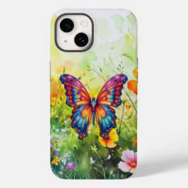 Butterfly Blue Orange Vingar