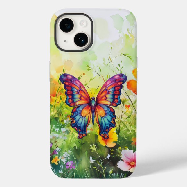Butterfly Blue Orange Vingar (Baksida)