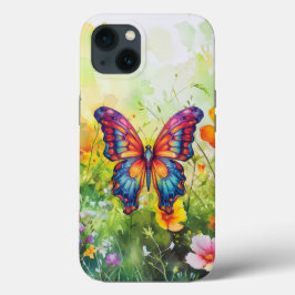 Butterfly Blue Orange Vingar