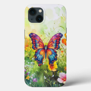 Butterfly Blue Orange Vingar