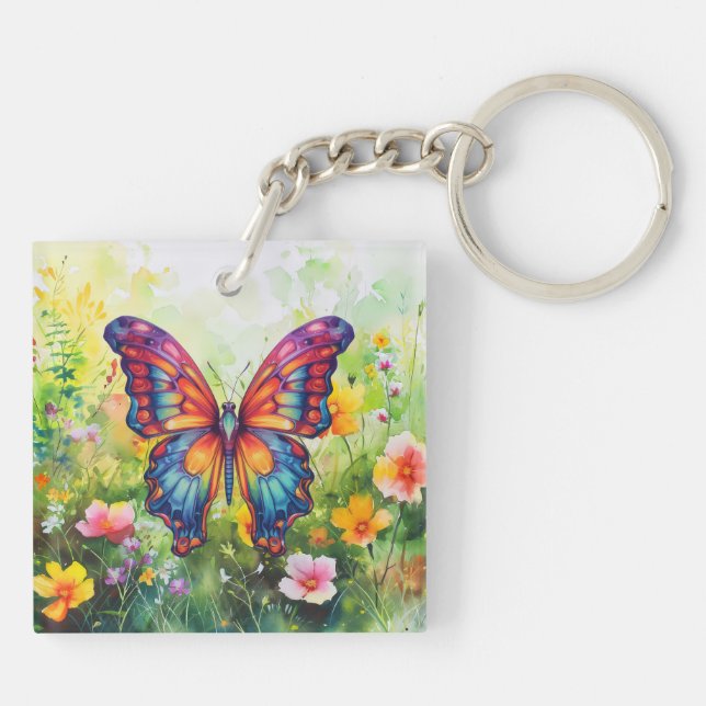 Butterfly Blue Orange Vingar (Baksidan)