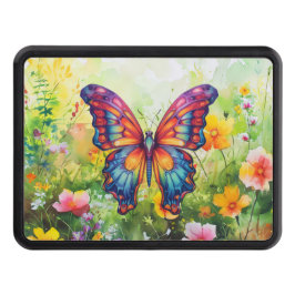 Butterfly Blue Orange Vingar Dragkroksskydd