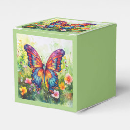 Butterfly Blue Orange Vingar Presentaskar