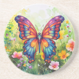 Butterfly Blue Orange Vingar Underlägg