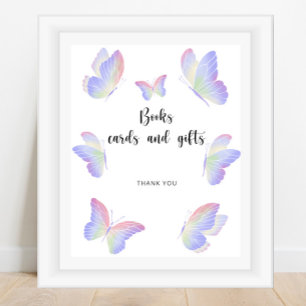 Butterfly bokar-kort och -gåvor poster