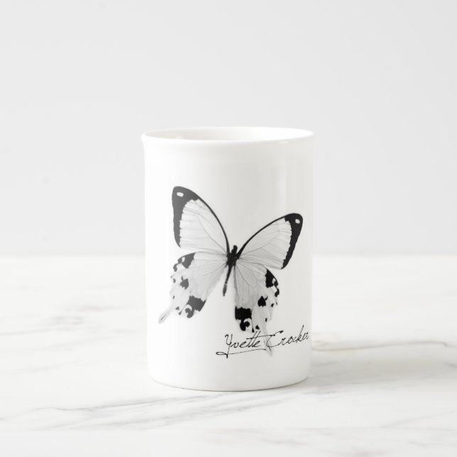 Butterfly Bone China Mugg Benporslin Mugg (Framsidan)