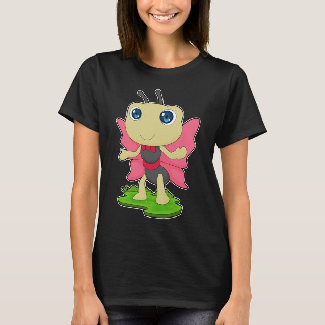 Butterfly Bow tie T Shirt (Framsida)