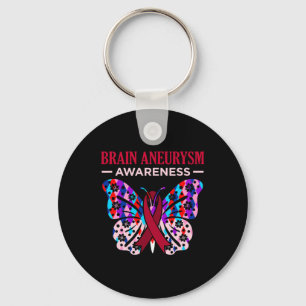 Butterfly Brain Aneurysm Awareness Månadsstöd G Nyckelring