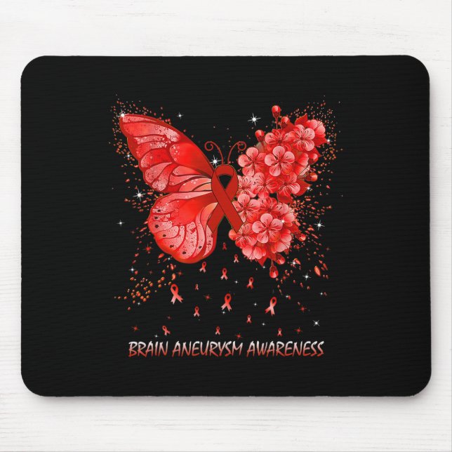 Butterfly Brain Aneurysm Awareness Ribbon Musmatta (Framsidan)