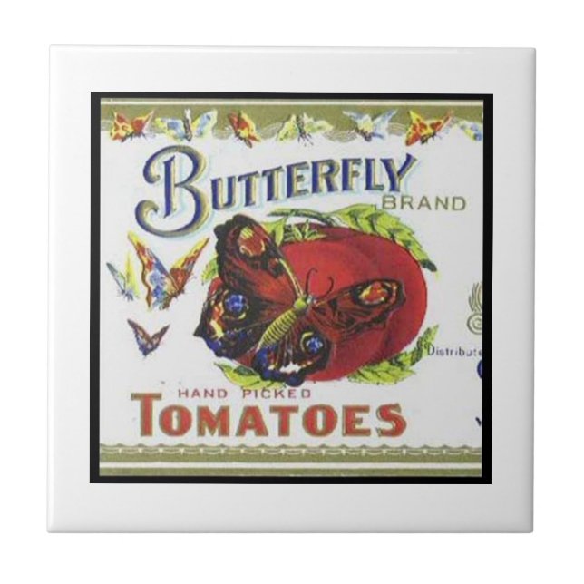 Butterfly Brand Tomates Kakelplatta (Framsidan)