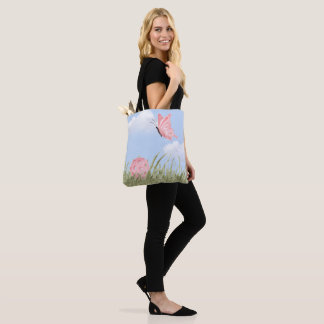 Butterfly Breeze Pickleball Tote Bag Tygkasse