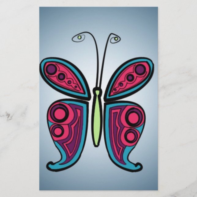 Butterfly Brevpapper (Framsida)