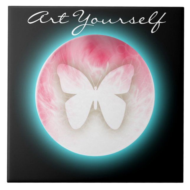 Butterfly Bubbles Kakelplatta (Framsidan)