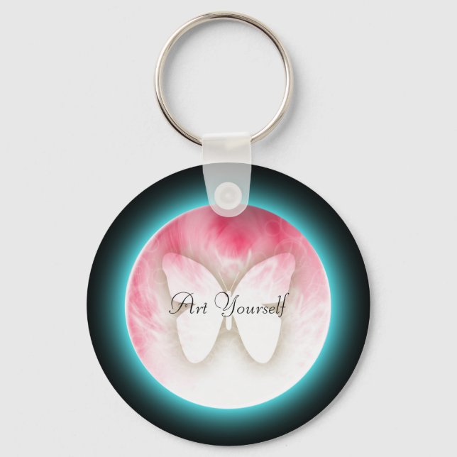 Butterfly Bubbles Nyckelring (Framsida)