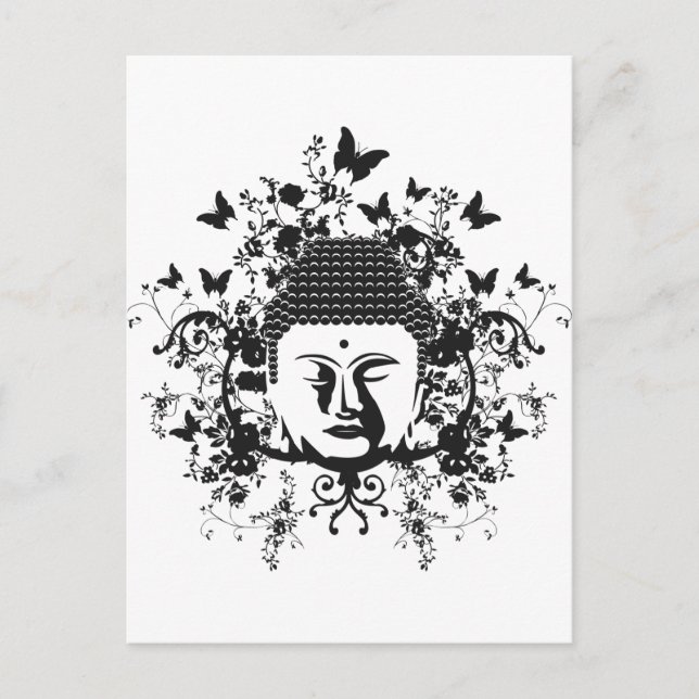 Butterfly Buddha Vykort (Framsida)
