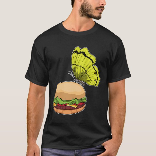Butterfly Burger T Shirt (Framsida)