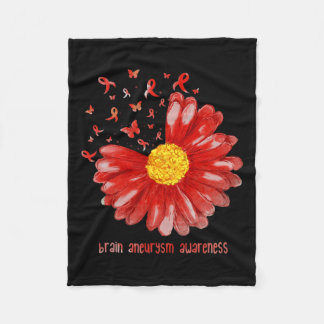 Butterfly Burgundy Ribbon Brain Aneurysm Awareness Fleecefilt